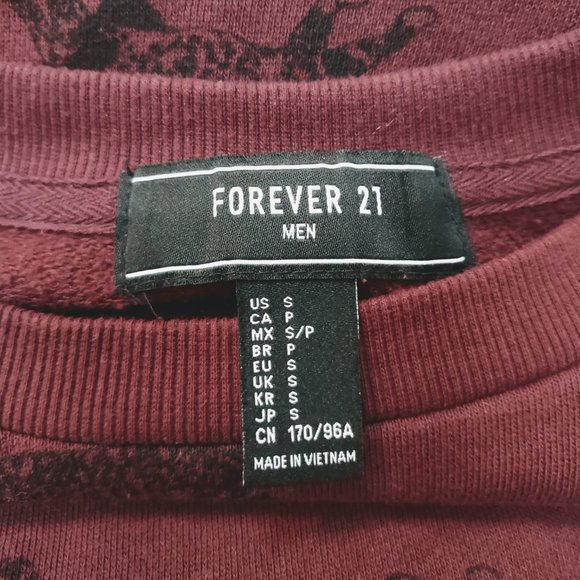 Forever21 Burgandy Cheetah Print Pullover Sweater - Picture 4 of 4